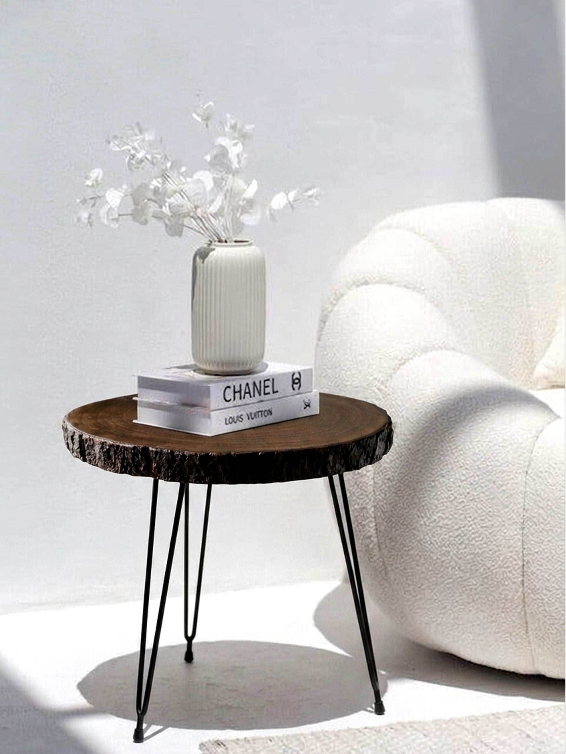 The Nova Timber Table – Handcrafted Raw Edge Centerpiece